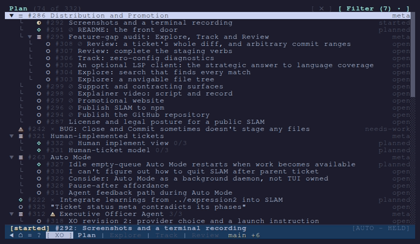 SLAM terminal interface